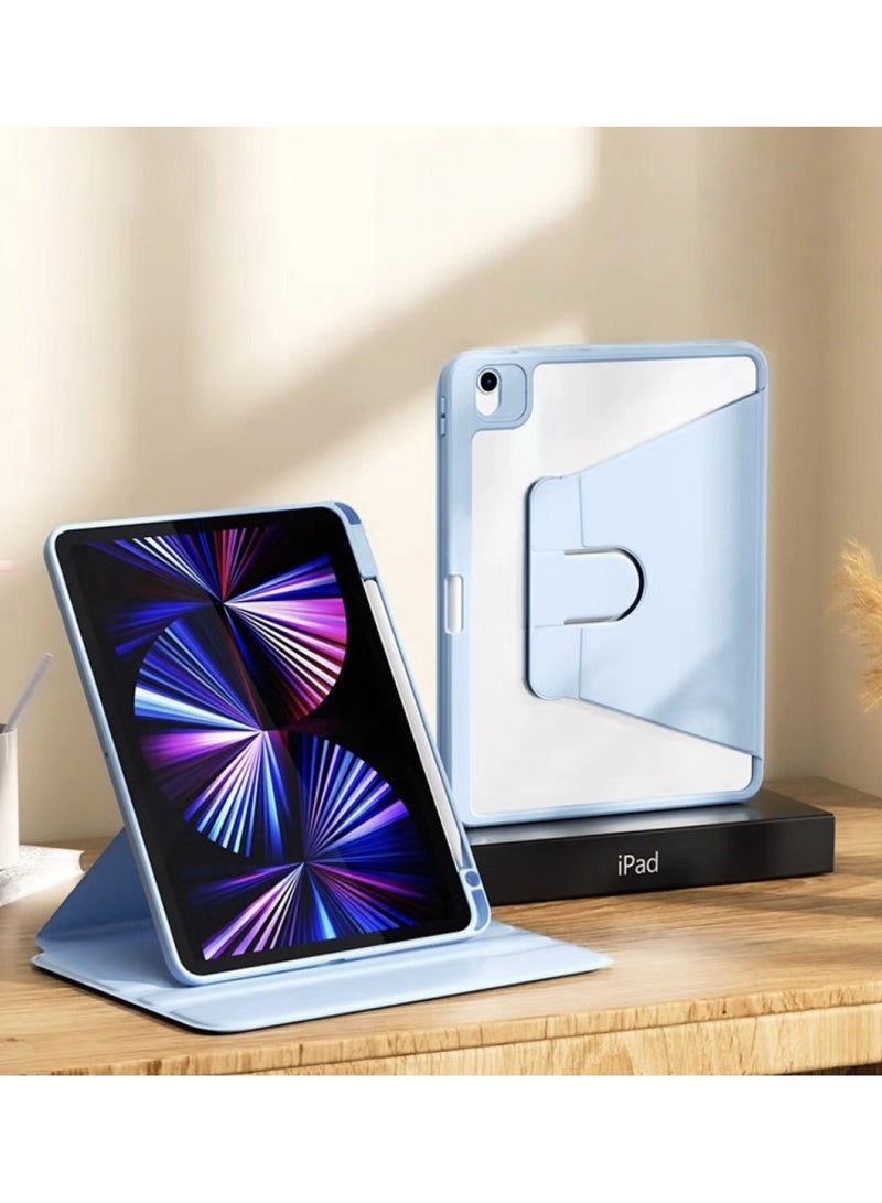 general Rotating Case for iPad Air 13-Inch M3 (2025) with Pencil Holder, 360 Degree Rotation Protective Stand Cover Clear Back, Auto Wake/Sleep - Image 1