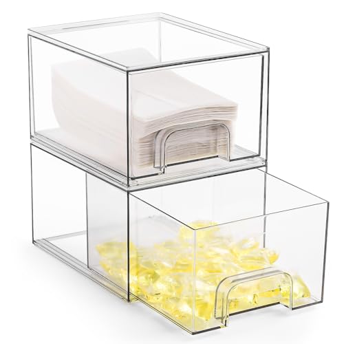 VOTLEVT Stackable Dryer Sheet Holder and Laundry Pods Container Set by VOTLEVT, Clear Dryer Sheet Dispenser and Laundry Pods Box Set, Dishwasher Pods Holder, Laundry Room Organization and Storage - Image 1
