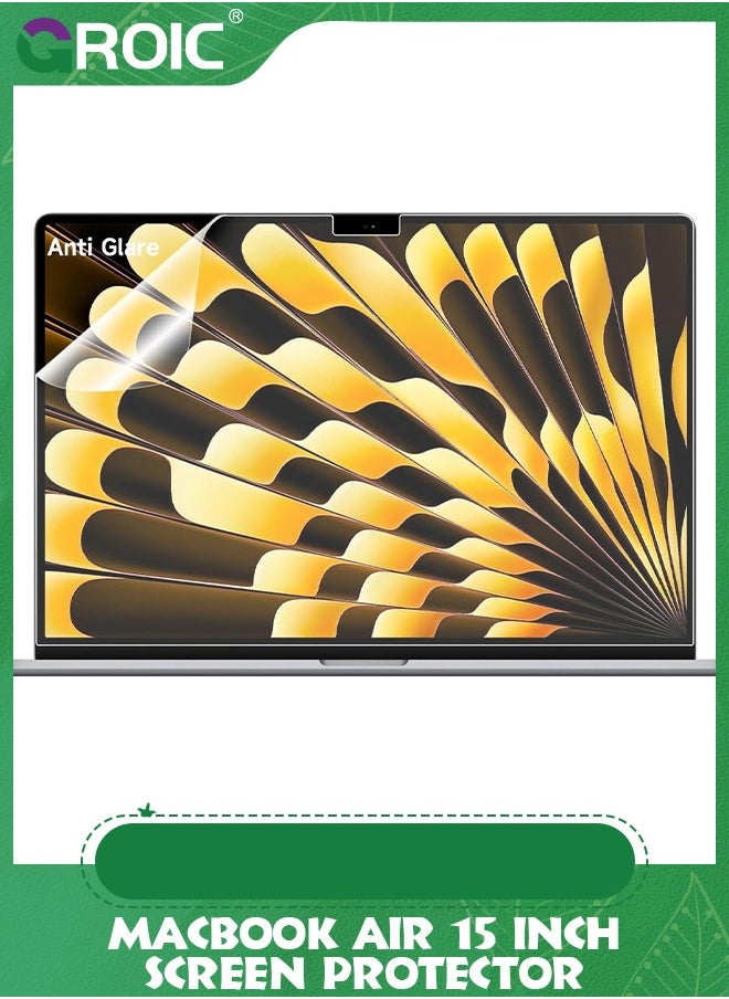 GROIC Compatible with 2023 MacBook Air 15 Inch Screen Protector, Eye Protection Anti Glare Film/Anti Scratch Matte Laptop Screen Protector for 15.3 Inch MacBook Air M2 Chip A2941  - Image 1