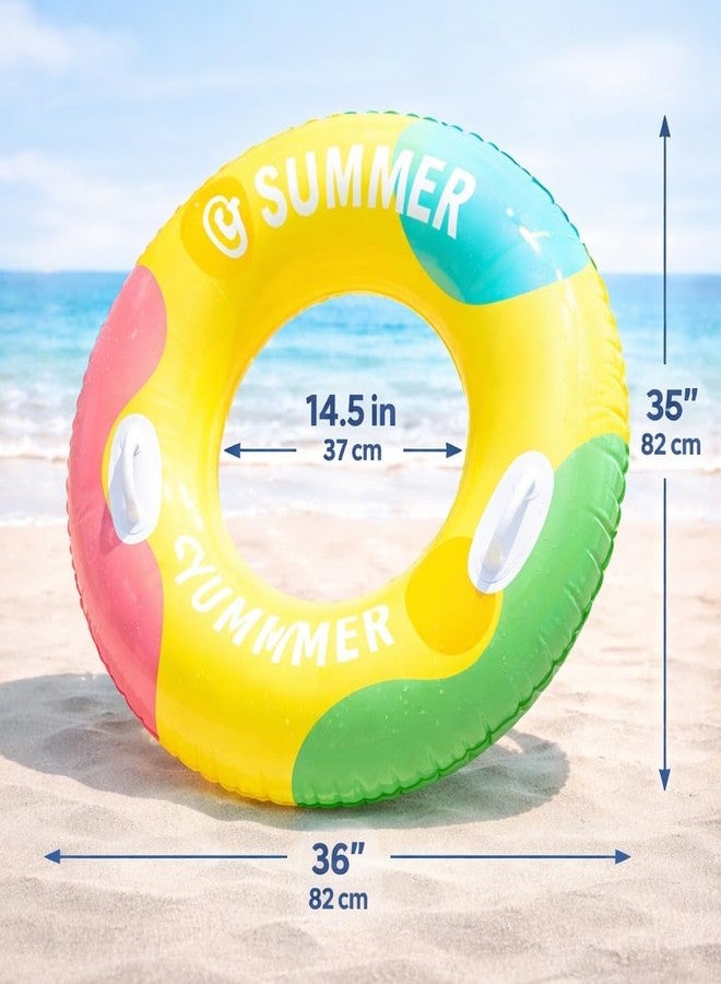 SOLDTRUE Swim Ring for Kids | Lively Print Swimming Tube - Image 2