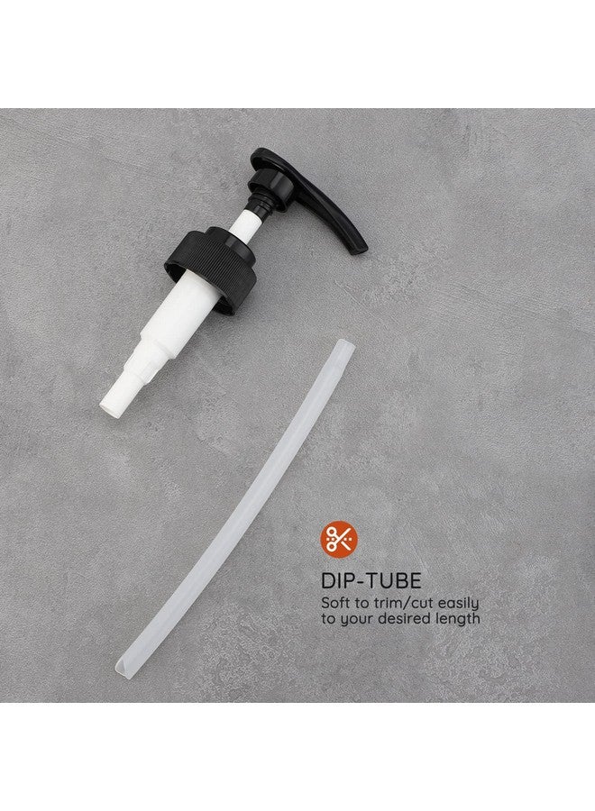 سيج بيوتي رأس مضخة موزع المستحضر، عبوة من 3 قطع بديلة لمضخة زجاجة الاستحمام، مجموعة مضخة أنبوبية بلاستيكية علوية تناسب عنق الزجاجة 1.2 بوصة موزع شامبو وبلسم للحمام والمطبخ - Image 5