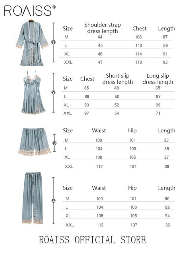 5-Pack Women's Pyjama Set Sling with Chest Pad Nightdress Sweet Sleepwear Home Wearing Clothes Suits Ladies Floral Printing Nightwear Lingerie Robe Underwear Shorts Summer Spring