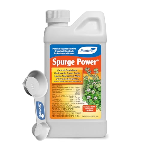 Monterey Spurge Power Bundled with Measuring Spoon - Post Emergent Selective Herbicide Concentrate - 1 Pint - Image 1