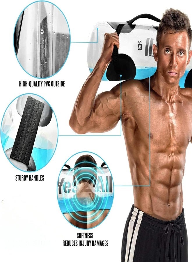 ياس 4 أول أكياس أوزان Yes4All Aqua لتمارين الجسم الكامل، كيس أوزان للتحدي - بديل لكيس الرمل - Image 3