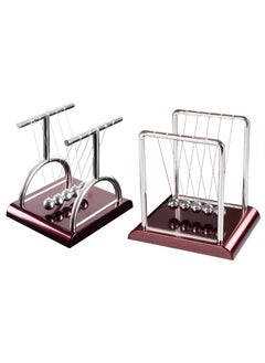 Newton Cradle Pendulum, 2 Pack Small T & Door Shaped Swing Balance Balls Motion Toys, Polished Base Decoration Figurine for Home Office Desk - pzsku/Z0A5248AB54A2DD6141C5Z/45/_/1726760139/86921766-891e-4919-ab10-2f7900572809