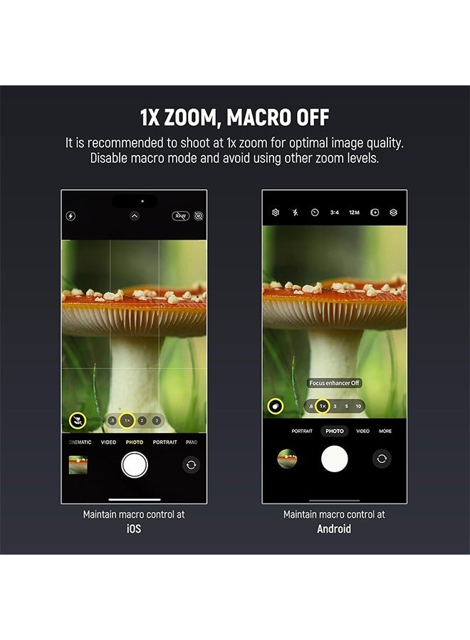 NEEWER 105mm Macro Lens with 17mm Thread Phone Lens Clip u0026 67mm Filter Adapter Ring, Suitable for Mobile Macro Photography, LS-26 PRO  - Image 2