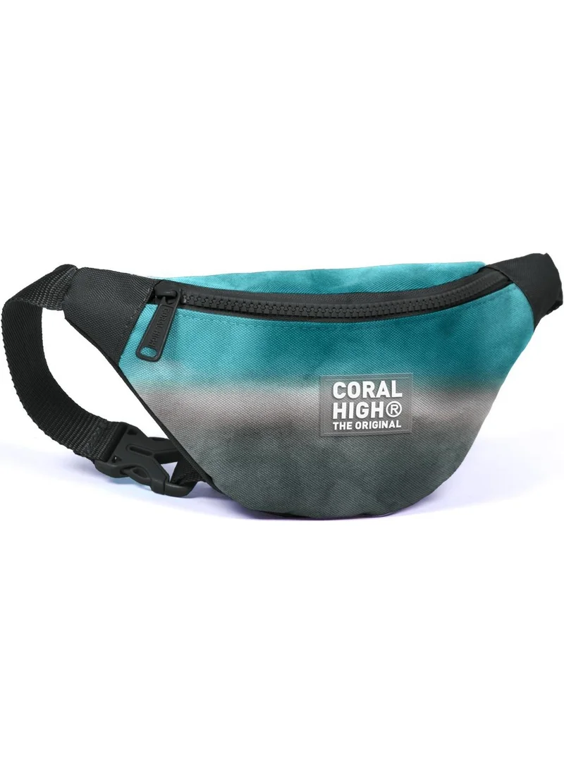 CORAL HIGH Kids Turquoise Gray Batik Waist Bag 11520