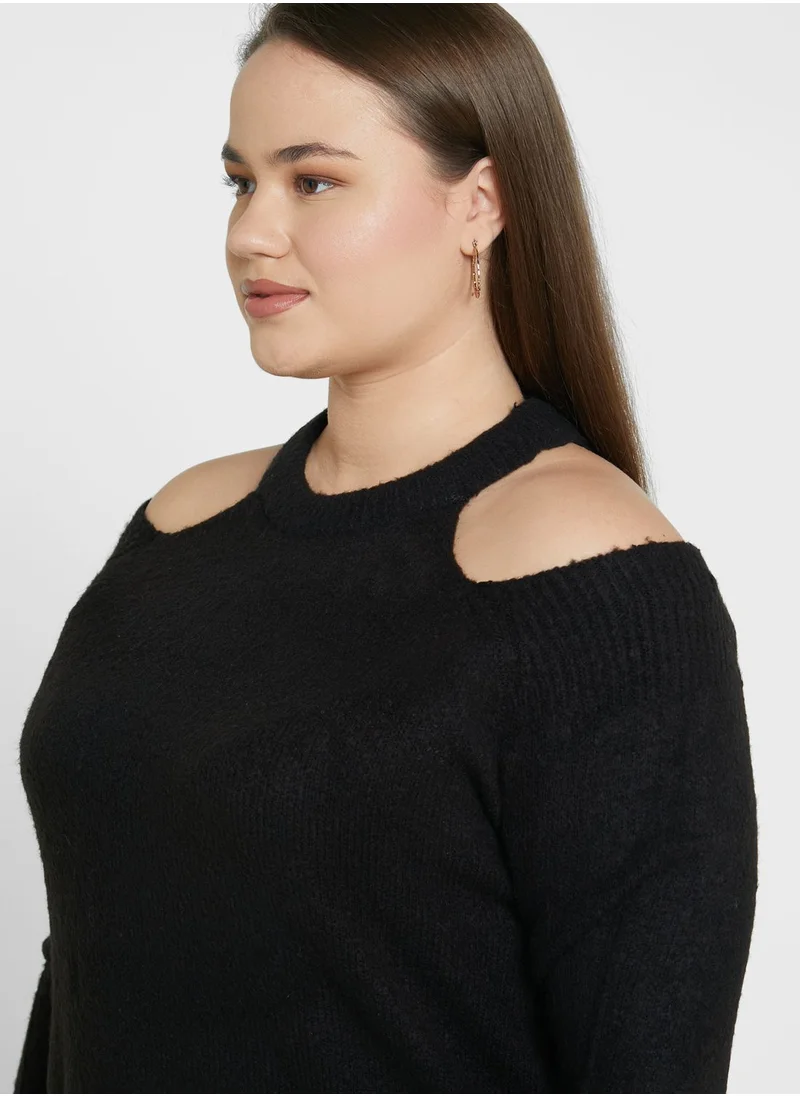 ايلا بلس Cold Shoulder Sweater