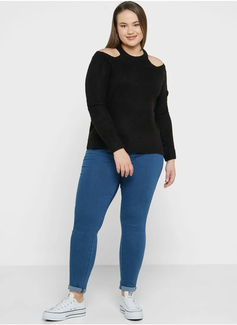ايلا بلس Cold Shoulder Sweater