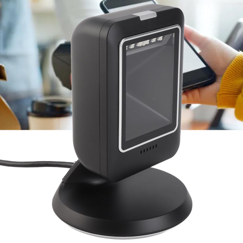 قارئ الباركود ثنائي الأبعاد السلكي USB للمكتب لمتاجر التجزئة والسوبر ماركت - Image 3