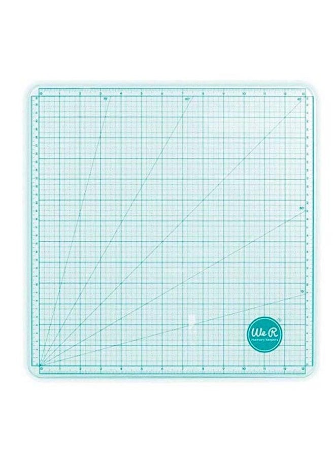 We R Memory Keepers Glass Cutting Mat White Sturdy Craft Work Surface Easy Cleanup Measuring Draw Straight Lines Good For Polymer Clay Ink Paint Card Making Paper Cutting And More  - Image 5