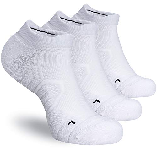 Hylaea Unisex No Show Athletic Running Socks Cushion Compression Low Cut Sports Socks for Gym Workout Tennis Walking Hiking Golf Cushion No Blister Moisture Wicking Tab X-Large - Image 1