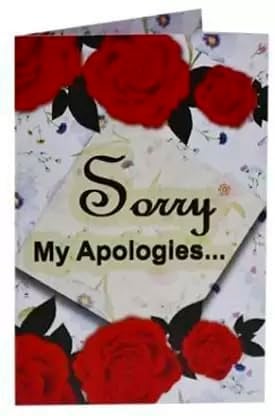 Saugat Traders Sorry Gift For Girlfriend, Boyfriend-Greeting Card, Red Rose Flower, Chocolate And Love Couple Showpiece-Apology Gifts Combo,400 Grams - Image 2