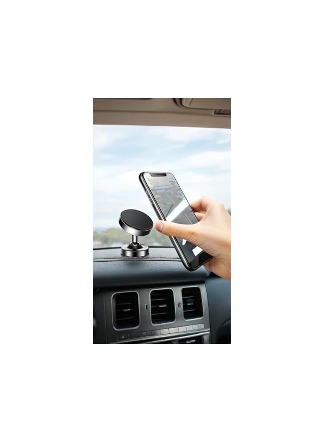 green tiger Magnetic Car Phone Holder, 360° Rotation Universal Mount with 3M Super Sticker Compatible for iPhone, Samsung, LG, GPS, Google - Strong Grip for All Cell Phones - Image 2