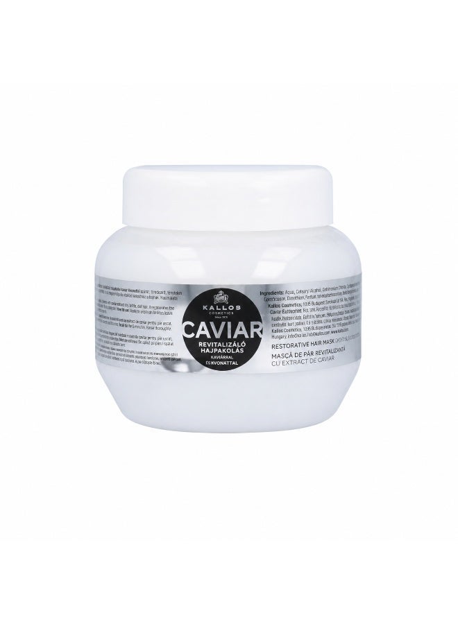 Kallos Caviar Restorative Hair Mask with Caviar Extract 275ml , Deep Repair & Revitalizing Treatment for Dry and Damaged Hair, Professional Salon Hair Care Mask, - Image 1