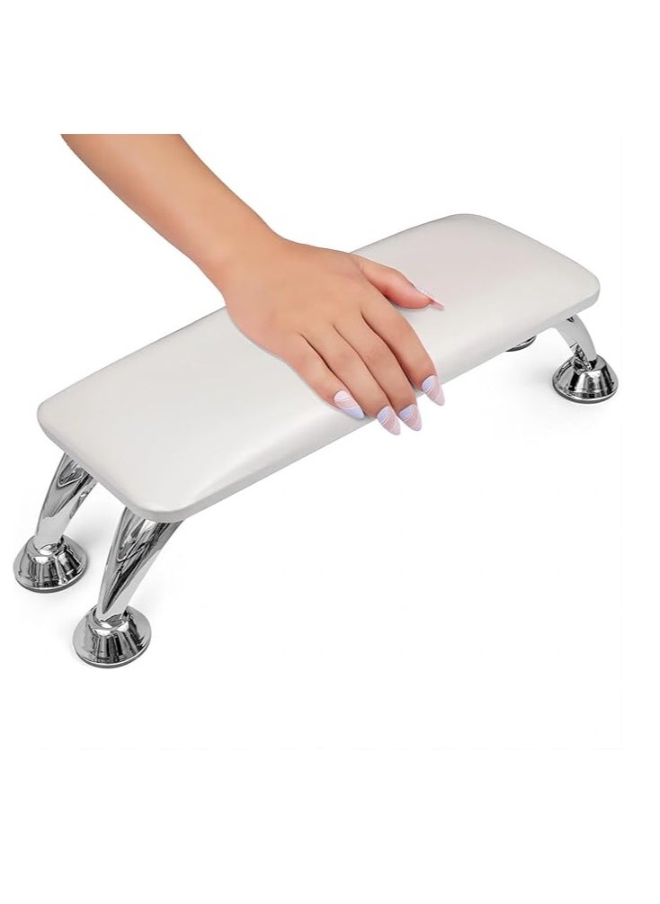 Cool Baby Nail Armrest Pillow Manicure Hand Pillow Pad Salon Microfiber Leather Nail Armrest (White)  - Image 1