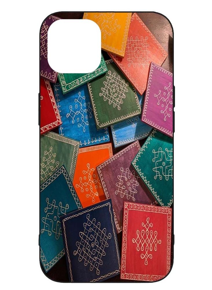 Service Zone Protective Printed Mobile Cover Happy Diwali Festival Of Lights With Rangoli Design For Apple iPhone 13 Pro Max  - Image 1
