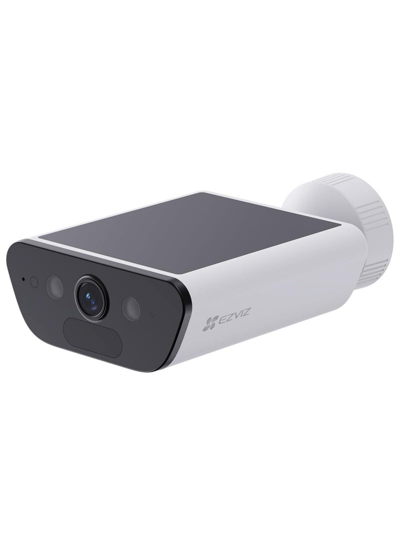 EZVIZ CB5 4K (Type-C) Wi-Fi Smart Home Solar Battery Camera, 2 in 1 Built-in Solar Panel, Always-On Video, AI Powered Human/Vehicle Shape Detection, Color Night Vision, Two-Way Talk, H.265, Smart Integration with Google Assistant & Amazon Alexa, Supports microSD Card (Up to 512 GB), Supports Wi-Fi 6 Network (2.4GHz), Weatherproof Design | CS-CB5-R100-2F8WFL - Image 1