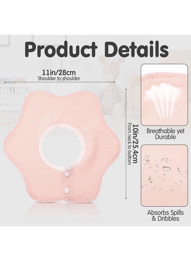 جاجيلي مجموعة من 12 مريلة أطفال من جاجيلي، تدور 360 درجة، مريلة مقاومة للماء، مريلة موسلين للبنات، قماش تجشؤ من القطن الماص للعاب للأطفال من عمر 0 إلى 12 شهرًا - Image 1