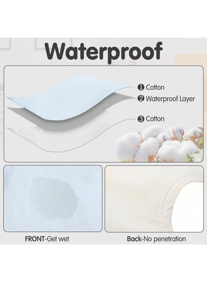 جاجيلي مجموعة من 12 مريلة أطفال من جاجيلي، تدور 360 درجة، مريلة مقاومة للماء، مريلة موسلين للبنات، قماش تجشؤ من القطن الماص للعاب للأطفال من عمر 0 إلى 12 شهرًا - Image 2