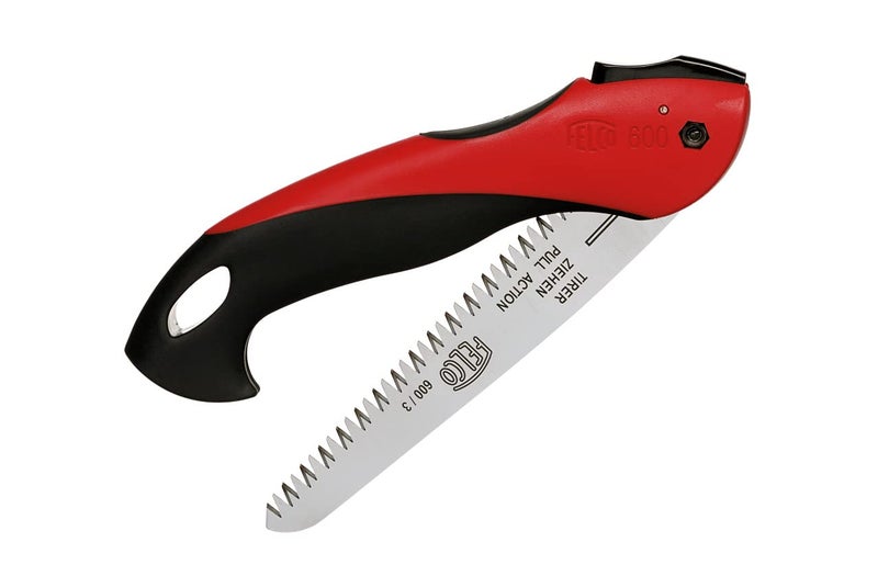 Felco Folding Saw (F 600) - Classic Tree Pruning Saw with Pull-Stroke Action, Red - Image 1