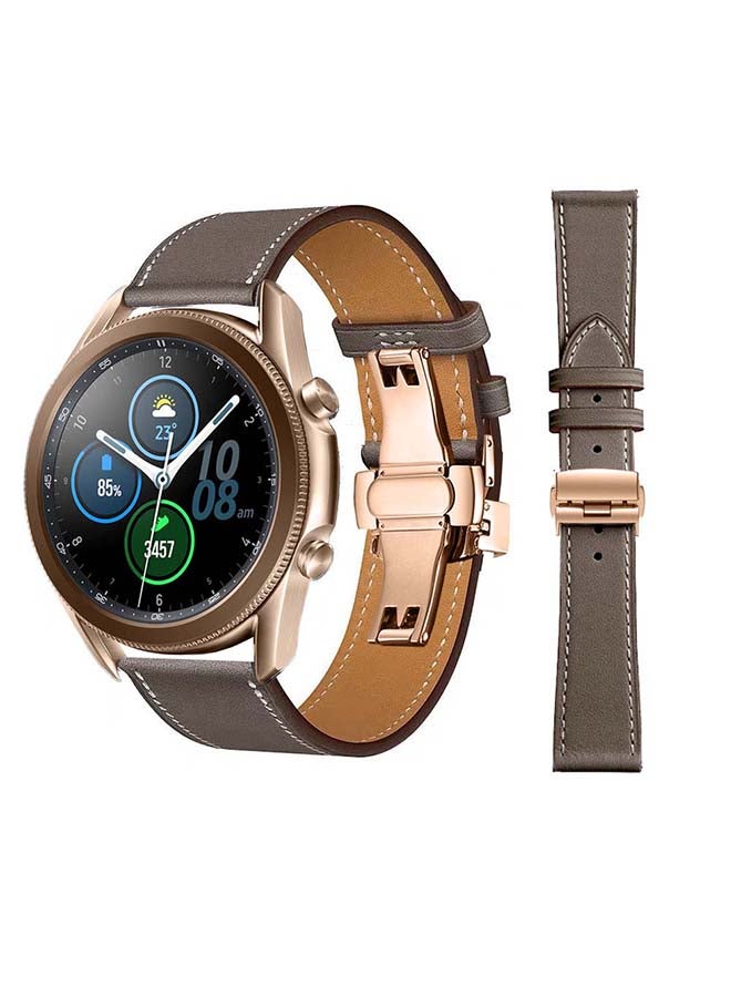 Perfii Genuine Leather Replacement Band for Samsung Galaxy Watch3 45mm Multicolour - Image 1