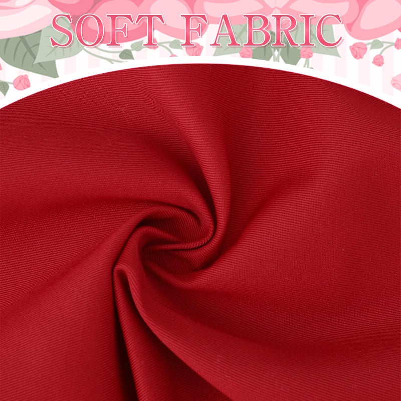 XLSXEXCL 2 Pack Parent and Child Aprons Set, Cute Sweet Bowknot Baking Apron, Retro Ruffle Side Design Cupcake Apron, Adjustable Kitchen Cooking Apron, One Size Fits Most Women and Children (Red) - Image 4