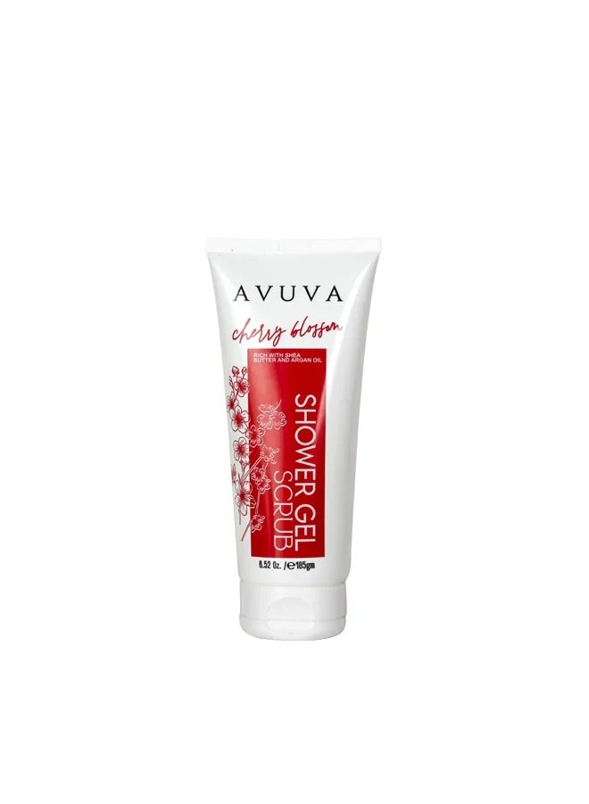 Avuva Cherry Blossom Shower Gel Scrub 185GM