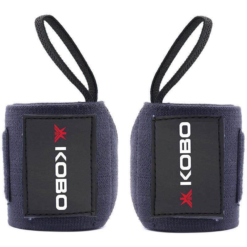 Kobo WTA-49 Super Heavy Wrist Wraps with Thumb Loop - Professional Wrist Support Braces for Men & Women - Weight Lifting Cross Fitness Powerlifting Strength Training - Image 4