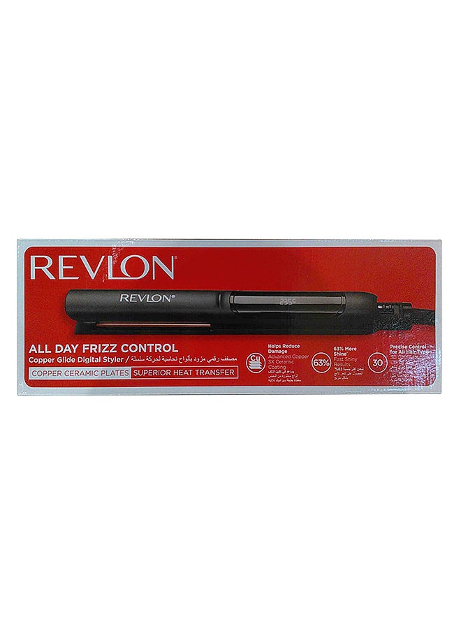 Revlon All Day Frizz Control Copper Digital Styler Hair straigtner Black - Image 3