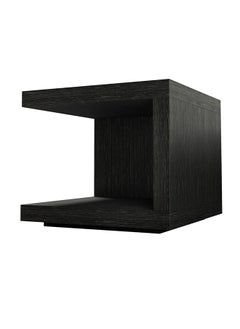 AtoZ Furniture Ludlow Cube Night Stand in Black Color 