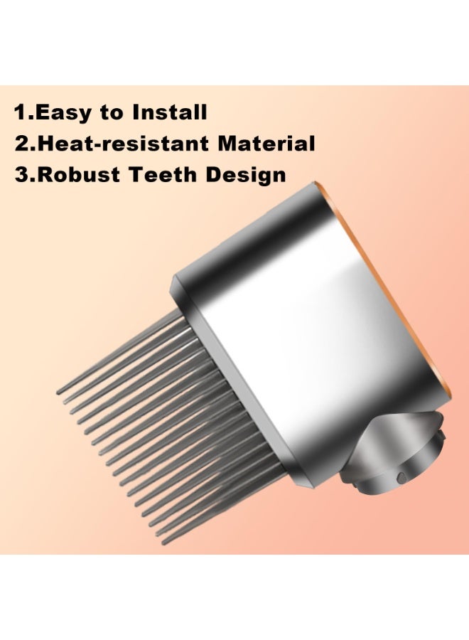 ملحق مشط واسع الأسنان (Wide-Tooth Comb) - إكسسوار لـ Dyson Airwrap مصمم كـ فرشاة تجفيف ما قبل التصفيف، مثالي لـ الشعر المجعد والمتعرج (Curly Coily Hair). متوافق مع طرازات HS01 وHS05، وهو قطعة بديل للجزء رقم NO.971894-03. - Image 5