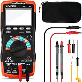 BTMETER True RMS Digital Multimeter Tester 6000 Counts AC DC 20A Ohmmeter Voltmeter DMM Measure Voltage Current Amp - Image 1