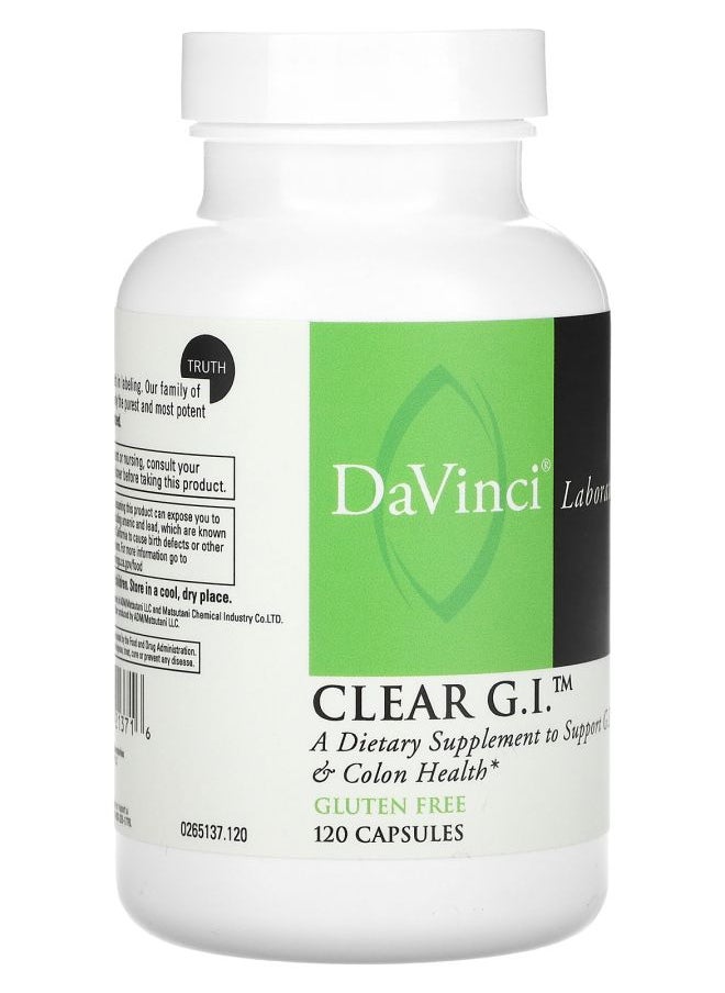 DaVinci Laboratories Clear G.I. 120 Capsules  - Image 2