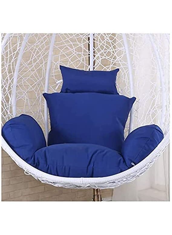 ANAND INDIA GROUPS ANAND INDIA GROUPS Polyester Designer Cushion for Hanging Swing Chair for Outdoor Egg Swing ChairGarden Swing Seat Padded Pillow Cushion Blue  - Image 3