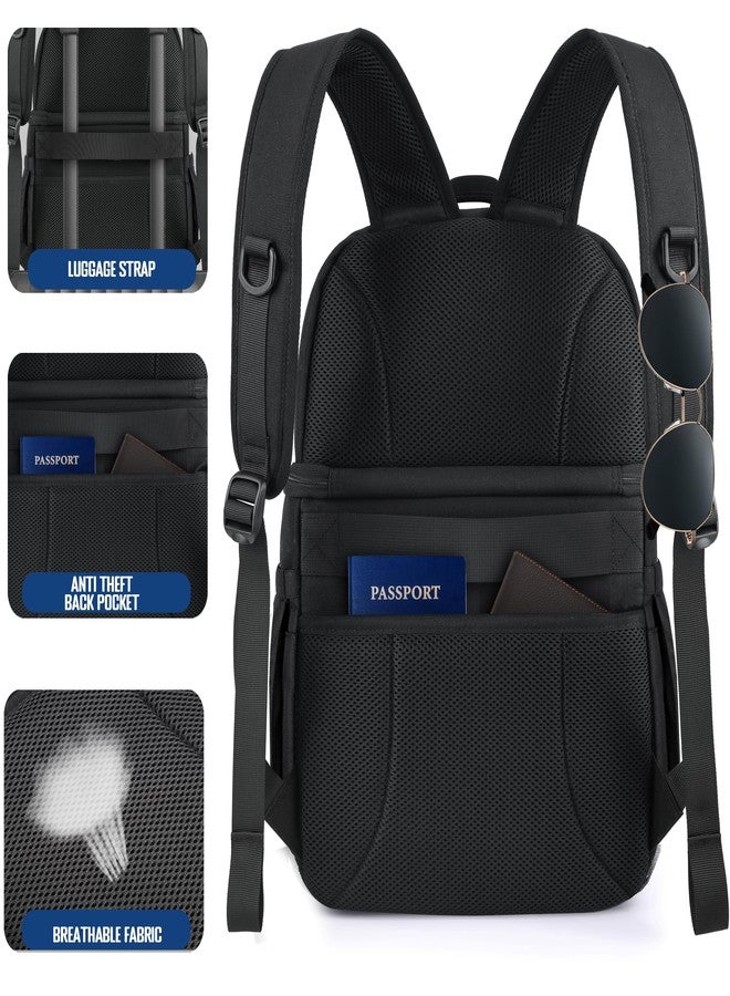 MOZETO Lunch Cooler Backpack Double Deck Lunch Box Backpack Insulated Leakproof Compartments Coolers Bag for Beach Travel Picnic Lunch Hiking BBQ Camping - Image 5