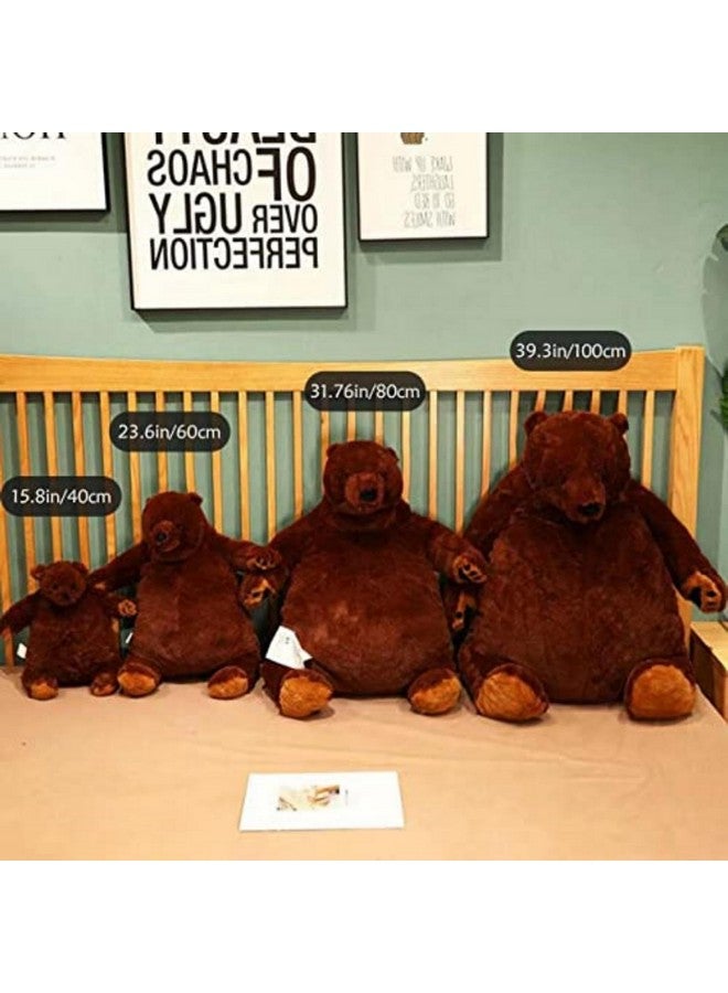 Djungelskog دب جنجلسكوغ 39.3 بوصة - دب ناعم وضخم - لعبة قماشية قابلة للعناق والاحتضان - هدية مثالية للصبيان والبنات وصديقة - ناعم للغاية وقابل للاحتضان! - Image 4