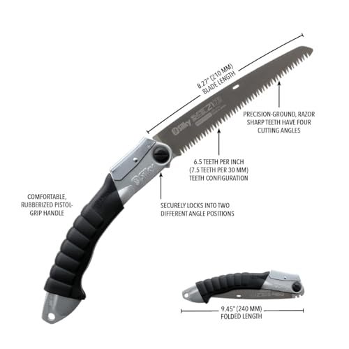 Silky Professional Series Super Accel Folding Hand Saw 210mm Large Teeth (119-21) - Image 4