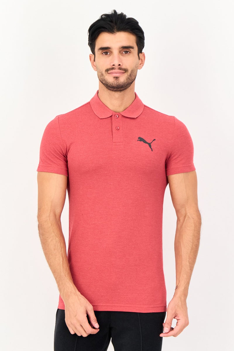 PUMA Men Slim Fit Short Sleeve Outdoor Polo Shirt, Red - Image 1