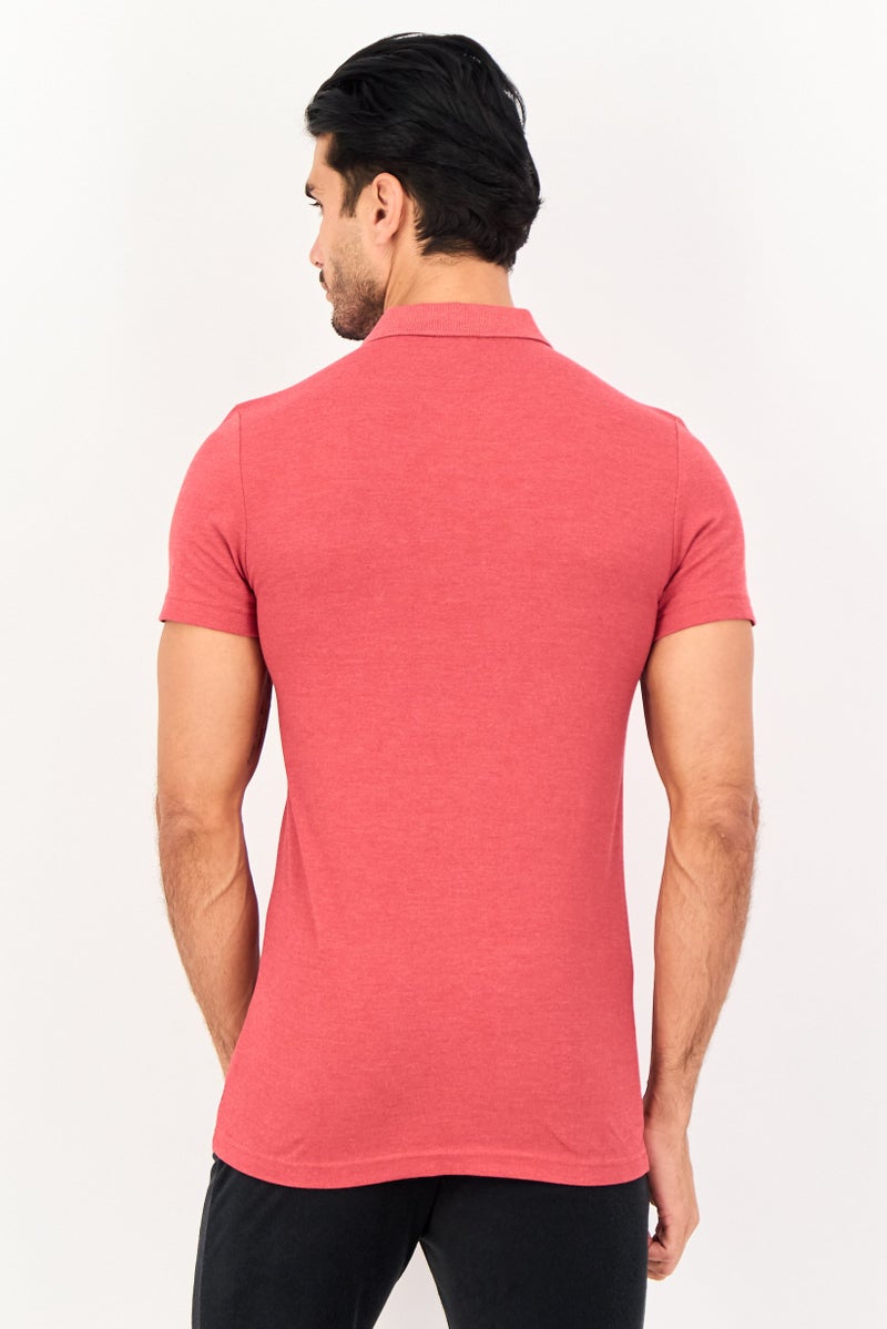 PUMA Men Slim Fit Short Sleeve Outdoor Polo Shirt, Red - Image 4