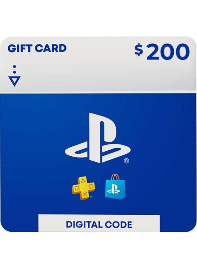 PlayStation Store DIgital Code Gift Card  200 USD