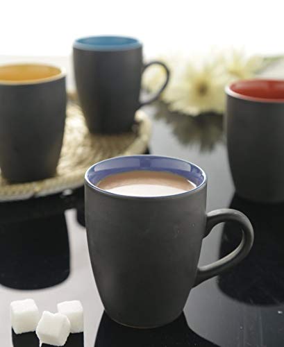 Kittens KITTENS Ceramic Coffee Mug Set of 4 Handpainted Mugs Microwave and Dishwasher Safe Food Grade Material 330 ml Multicolour Inside - Image 1