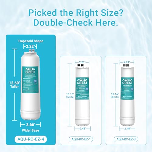 AquaCrest AQUA CREST RC 4 EZ-Change Premium Water Filter Replacement, Replacement for Culligan® RC-EZ-4, IC-EZ-4, US-EZ-4, RC-EZ-3, DuPont® WFQTC30001, WFQTC70001, 2K Gallons (Pack of 1) - Image 4