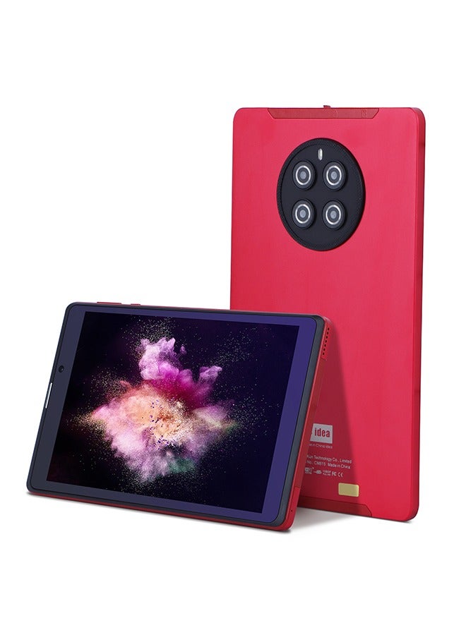 Android Tablet, 8 Inch Android 12 IPS HD Display Screen Dual Camera 256GB Storage Long Battery Life Tablet For Teenagers CM815 Red