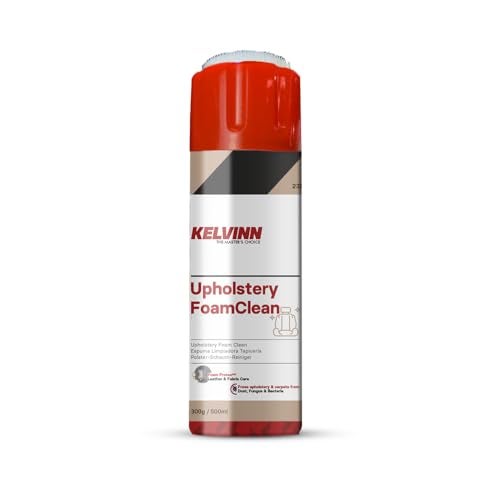 Kelvinn Upholstery Cleaner Foam Spray 500ml, Sofa Carpet Car Interior Upholstery Cleaner for Stain Removal Dirt Odor Removal, Quick Dry Fabric and Couch Seats Leather Vinyl - Image 1