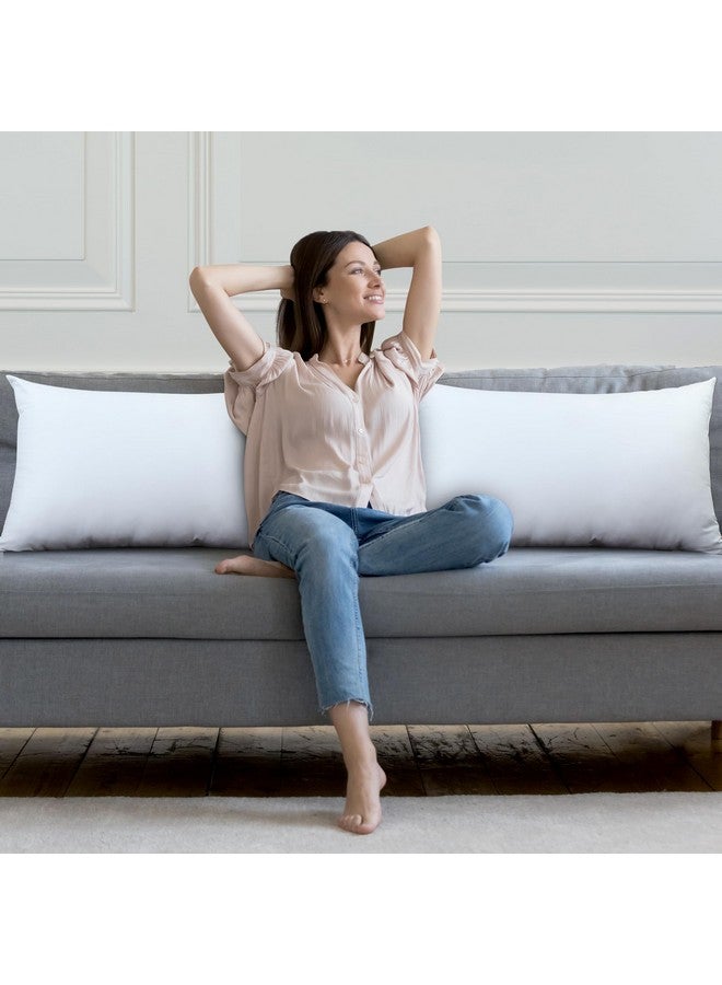 Utopia Bedding Throw Pillows Insert (Pack of 2, White) - 20 x 26 Inches Bed and Couch Pillows - Indoor Decorative Pillow - Image 3