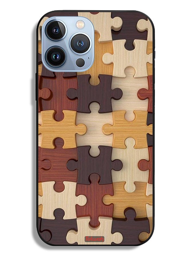 Tolwak Apple iPhone 13 Pro Max Protective Case Wooden Pattern - Image 1