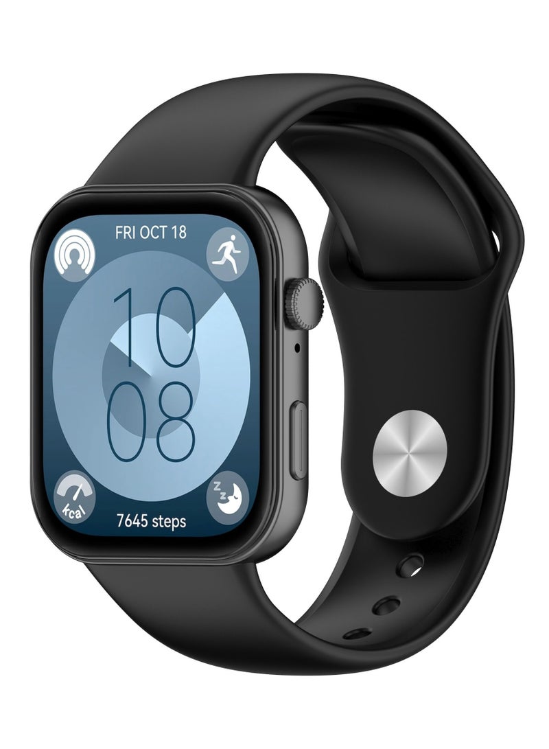 كومبي حزامان لساعة هواوي فيت 4/فيت 4 برو/فيت 3، سوار بديل من السيليكون باللونين الأسود والأبيض - Image 2