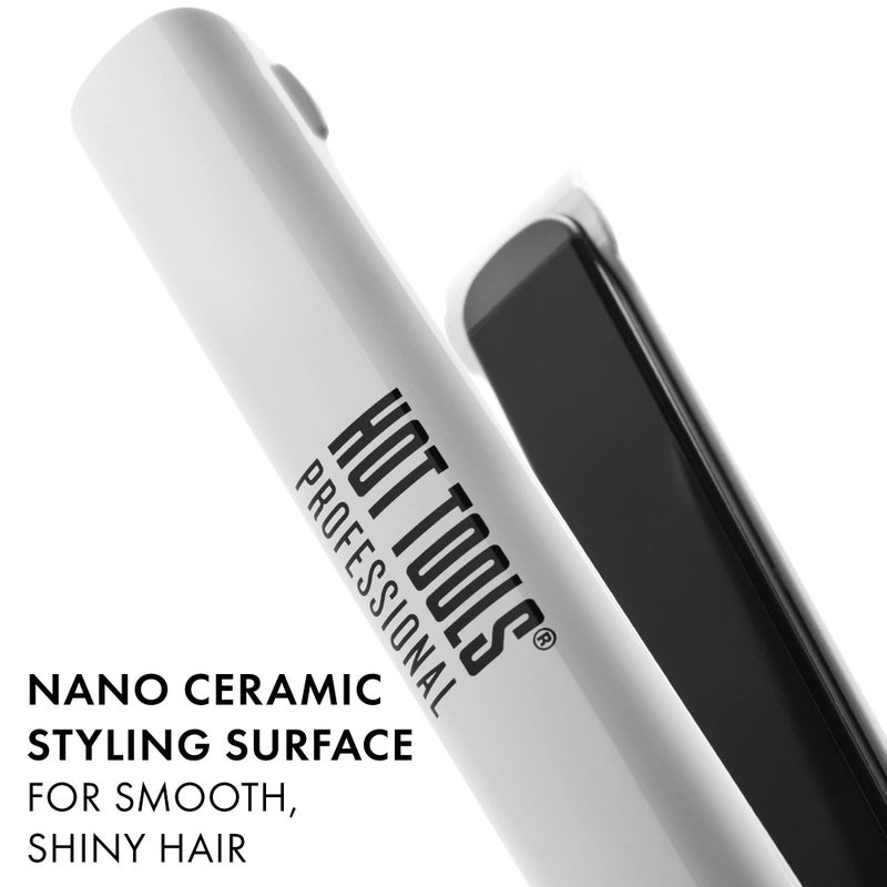 Hot Tools Pro Artist Nano Ceramic Hair Straightener | For Smooth, Straight Hair (1 in) - Image 4