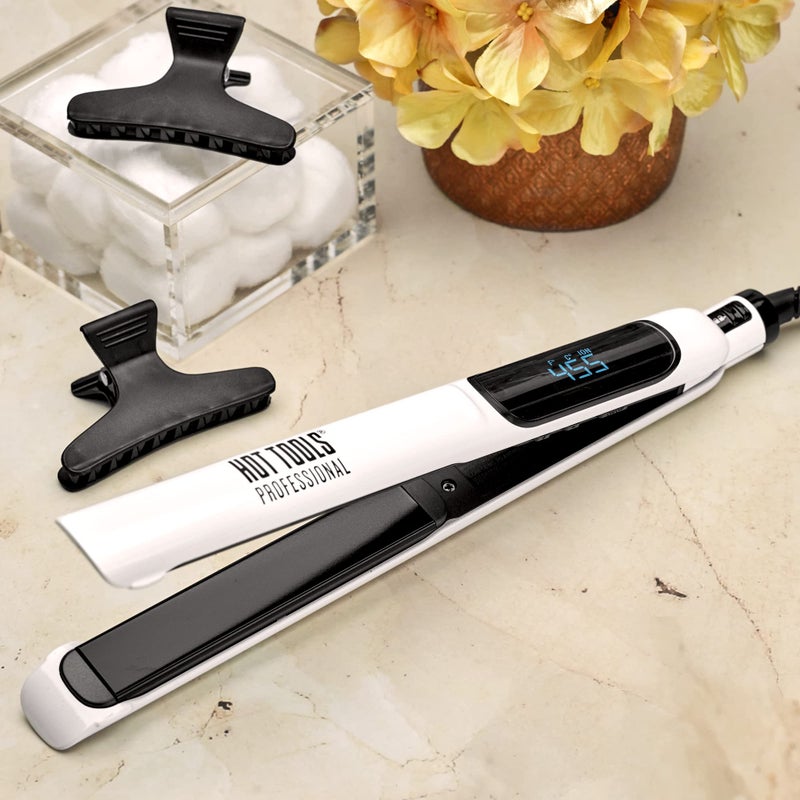 Hot Tools Pro Artist Nano Ceramic Hair Straightener | For Smooth, Straight Hair (1 in) - Image 5